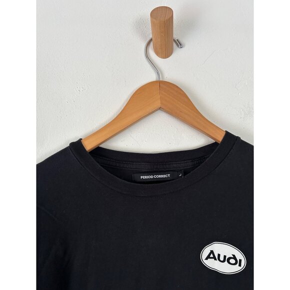 Period Correct Men's Sz Large LAudi Sport Quattro Black Long Sleeve - Picture 7 of 11